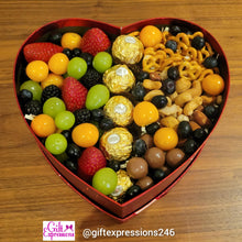 Load image into Gallery viewer, Fruit &amp; Snacks Box (Heart/Square/Circle Box Will Be Used)
