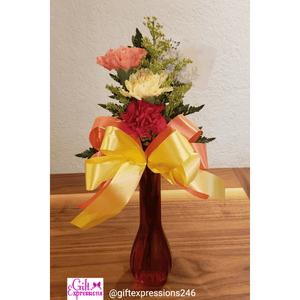 3 Carnations in a Bud Vase - Gift Expressions   